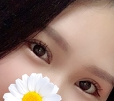 はっきりした目に戻りました